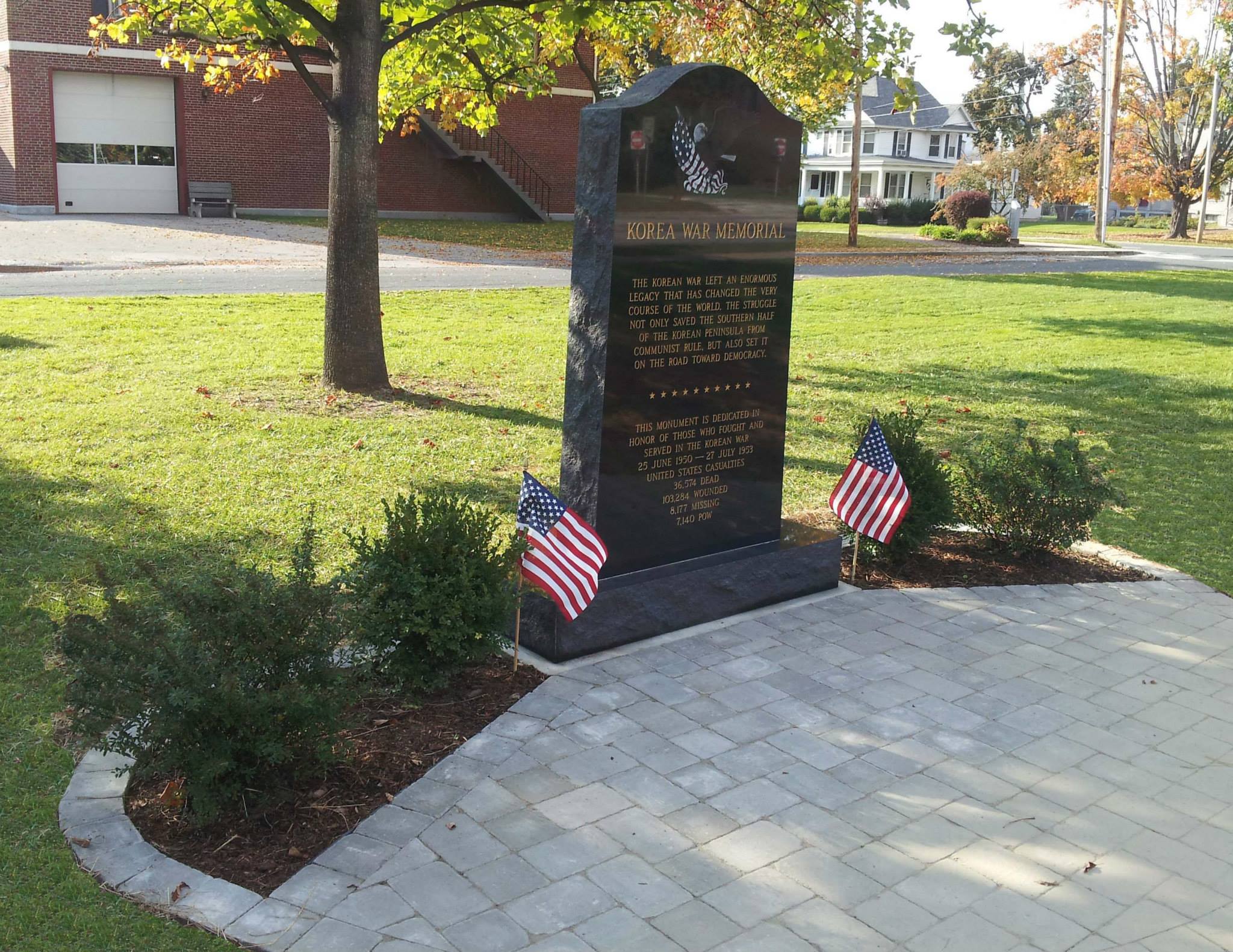 Korean War Memorial Carpenter Costin Rutland VT
